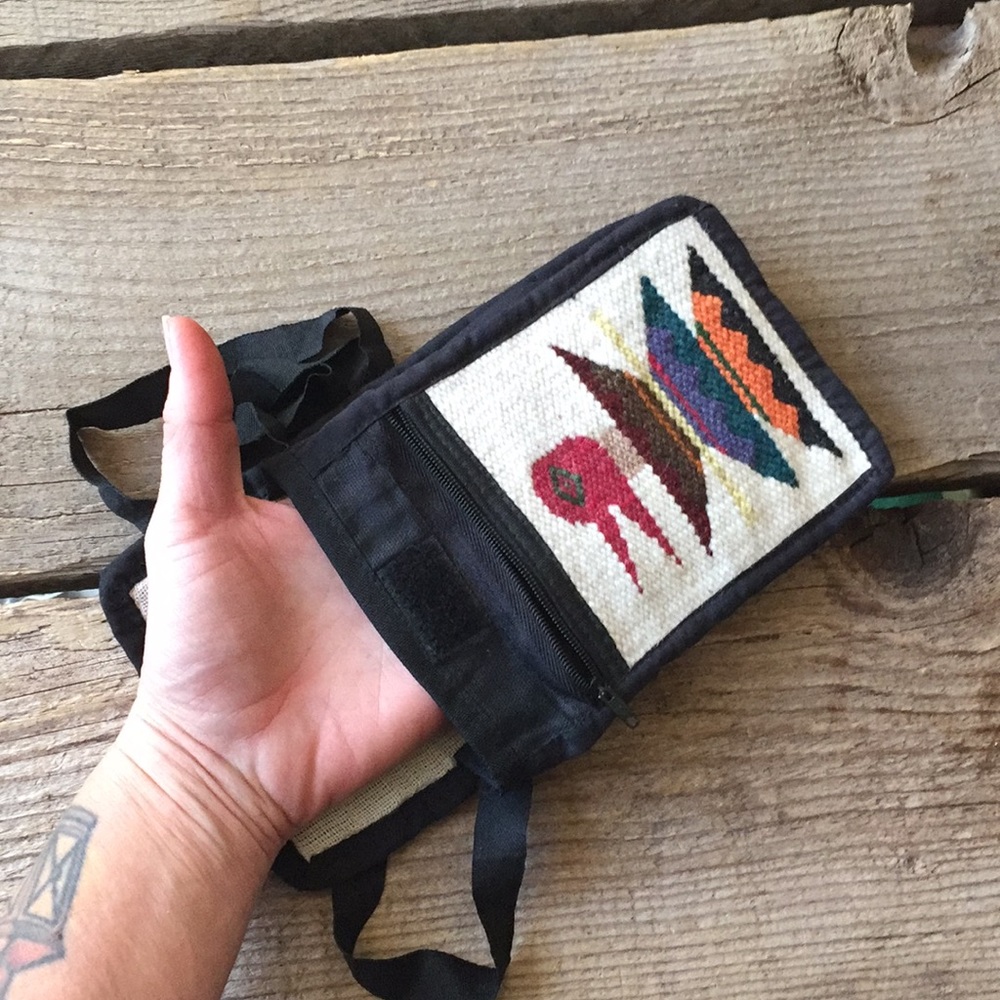 VTG Tribal Design Phone/Passport Pouch Purse - Picture 6 of 7